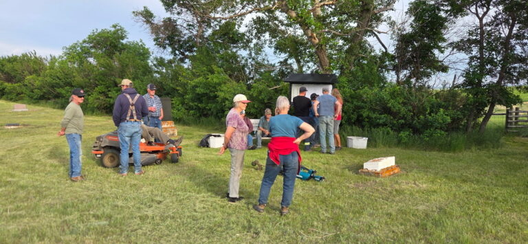 Cemetery Clean Up for June 2026 has been completed.  It was a wonderful evening……many hands made for a quick job well done!!  Thank you to those who came out!!